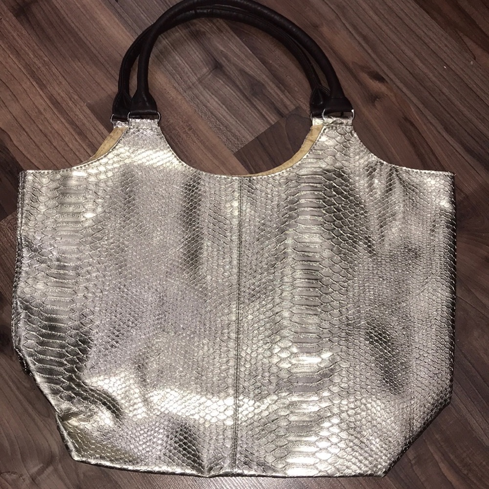 Neiman Marcus gold bag